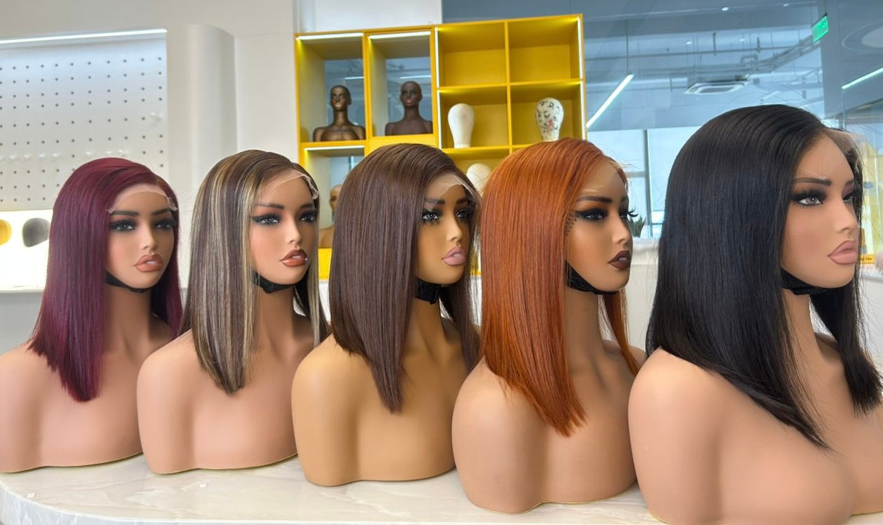 12 Inch HD Lace Bob Wig – Sleek Straight Human Hair Wig