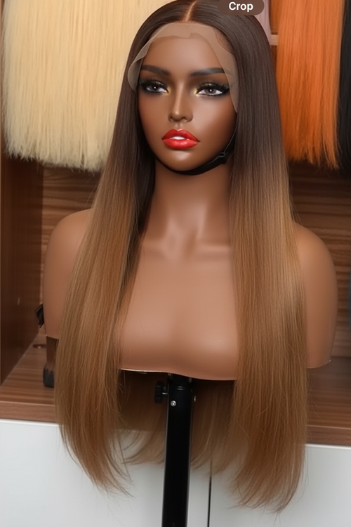 26 Inch Honey Blonde Ombre HD Lace Closure Wig – Raw Human Hair Wig