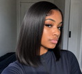 12 Inch HD Lace Bob Wig – Sleek Straight Human Hair Wig