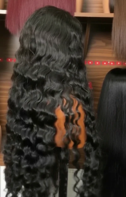 30 Inch Deep Wave HD Lace Closure Wig – Glueless Raw Human Hair Wig